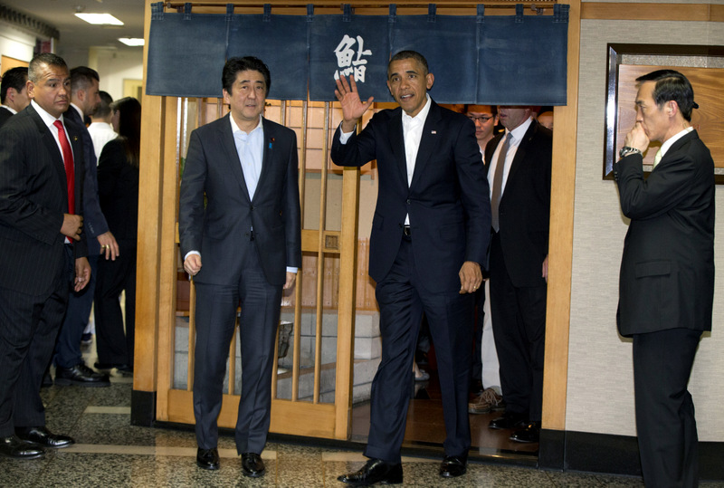 Barack Obama, Shinzo Abe
