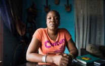 Janeelah El-Shabazz's family was nearly evicted after the NYPD found 45 paper cups filled with cocaine. (Edwin Torres for ProPublica)