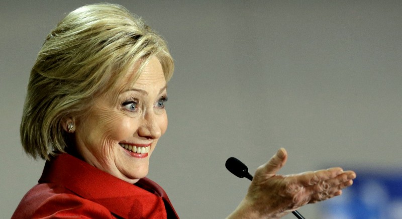 Democratic presidential candidate Hillary Clinton speaks at a rally at Texas Southern University Saturday, Feb. 20, 2016, in Houston. (AP Photo/Pat Sullivan)