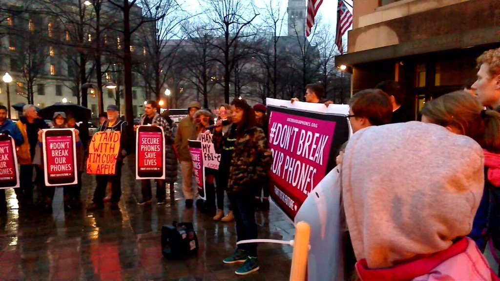 Black Lives Matter stages a protest a in front of the FBI headquarters — the J. Edgar Hoover building — in downtown Washington, D.C. (Photo: Twitter)