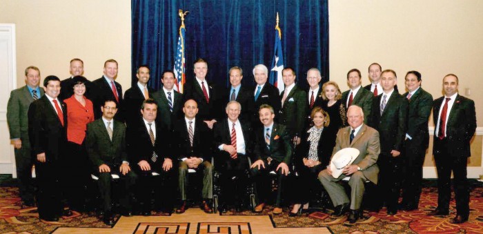 Members of the Turquoise Council meet with lawmakers in Texas.