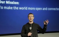 Facebook CEO Mark Zuckerberg speaks at the company's headquarters in Menlo Park, Calif. where Facebook Inc. announced a partnership called Internet.org on Wednesday, Aug. 21, 2013.