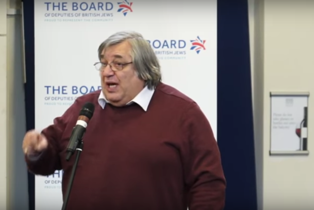A still from the proceedings of the Board of Deputies meeting showing Jerry Lewis (Board of Deputies)