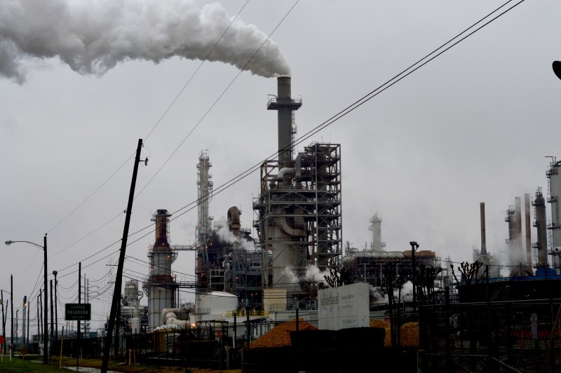 Striking workers at the LyondellBasell refinery in Pasadena, Texas say safety regulations have been ignored, describing their jobs at the plant as "like working around a bomb." (Jane Nguyen)