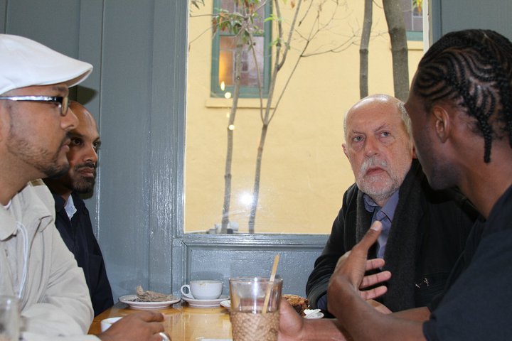 Malcolm Shabazz and Professor ALI with Islamic scholar ProfessorHamid Algar. (Professor ALI)