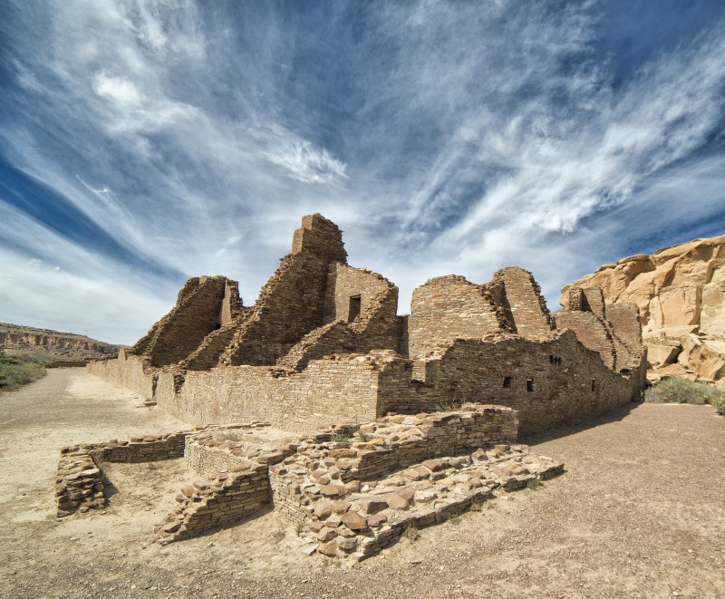Ruins in part of Chaco Culture National Historical Park, New Mexico, photographed on October 7, 2014. Chaco Canyon is threatened by mining permits and a pipeline proposal. (Flickr / John Fowler)