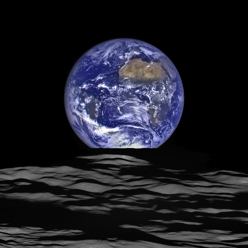 MOTHER EARTH: A unique view of Earth captured from the vantage point of NASA's Lunar Reconnaissance Orbiter (LRO) in orbit around the moon on October 12, 2015. (Flickr / NASA Goddard Space Flight Center)