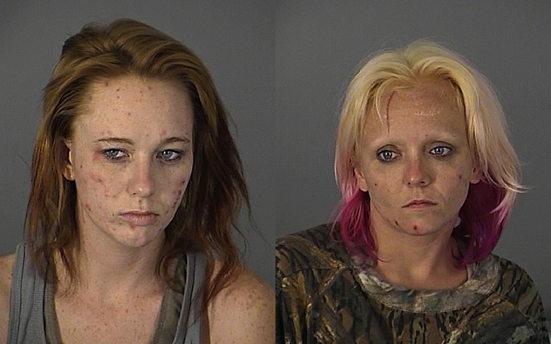 A pair of mugshots of methamphetamine users from Florida. (Flickr / Daniel Oines)