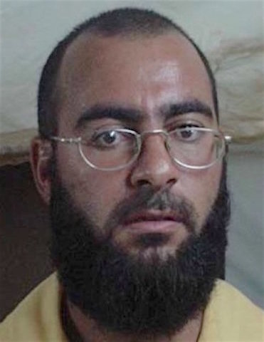 Mugshot of Abu Bakr al-Baghdadi taken by US armed forces while in dentention at Camp Bucca in 2004. (Wikimedia Commons / U.S. Government)