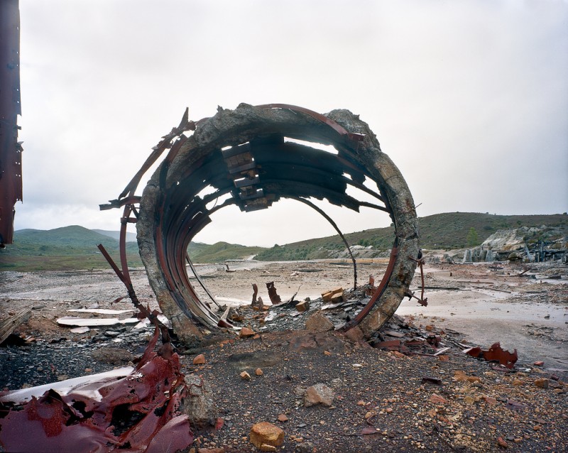 Rusting machinery lies amid the ruins of a mine in Tasmania, Australia in this June 29, 2012 photograph. (Flickr / Gary Sauer-Thompson)