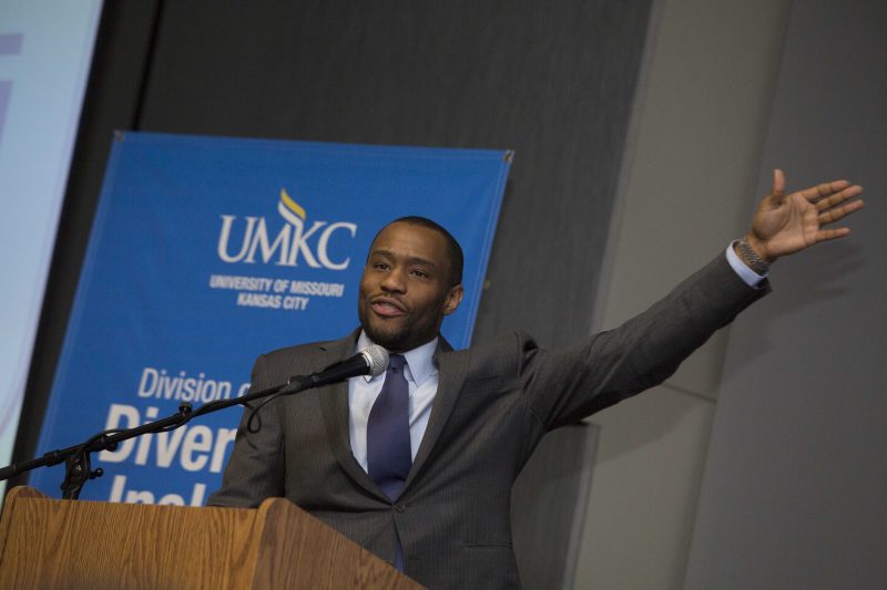 Marc Lamont Hill speaks at the University of Missouri on January 27, 2016. (Flickr / UMKC)