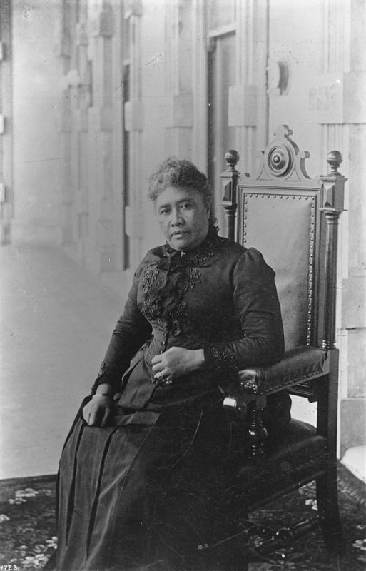 Photo of Queen Liliuokalani, last monarch of Hawai'i, taken in 1891 at the beginning of her reign at Iolani Palace. (Wikimedia Commons / University of Southern California Libraries)