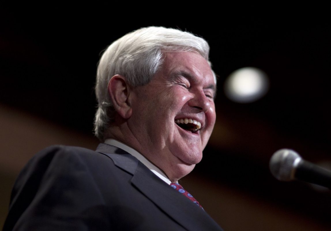 Newt Gingrich, one of the final candidates vying to become Donald Trump’s running mate, called for testing “every person who is of a Muslim background” to determine whether they “believe in sharia."