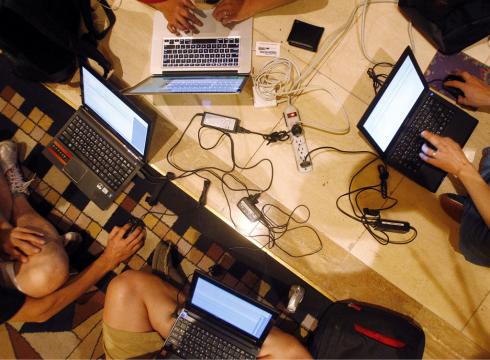 China's military said at a news conference that an average of 62.9 percent of hacker attacks on the China's Defense Ministry's official website and the newspaper, People's Liberation Army Daily, was U.S. based. (Photo/file)