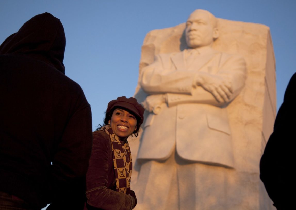 Hundreds mark MLK day with protests over voter ID law