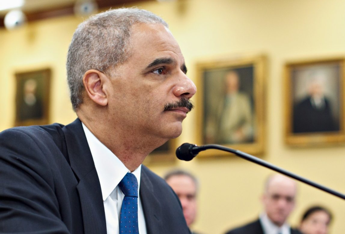 Attorney General Eric Holder testifies on Capitol Hill in Washington, Tuesday, Feb. 28, 2012, before a House Appropriations subcommittee hearing on the Justice Department's fiscal 2013 budget. (AP Photo/J. Scott Applewhite)