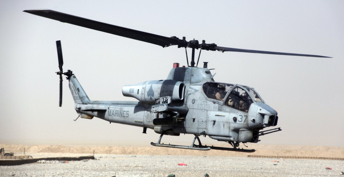 This undated image shows a AH-1W "Cobra" helicopter. (AP Photo/US Marines)