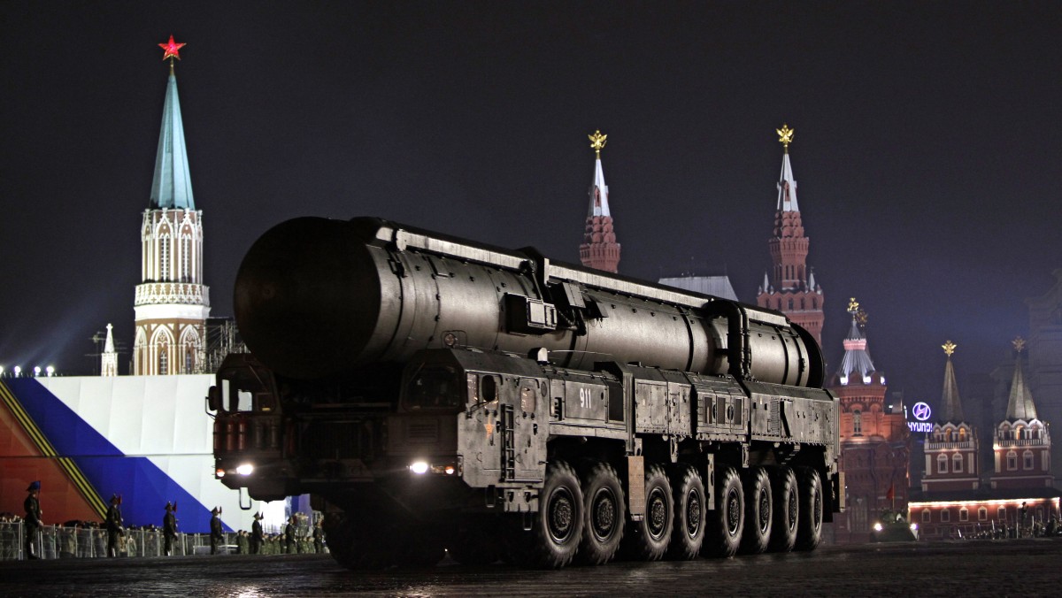 In this file photo taken on Wednesday, May 4, 2011, Russian army Topol ballistic missile mounted on a mobile launcher takes part in a dress rehearsal for the 2011 Victory Day military parade. Russia has threatened to take military countermeasures if it fails to reach a deal with the United States that would assuage Moscow's concern about the U.S. missile defense plans. (AP Photo/Sergey Ponomarev)