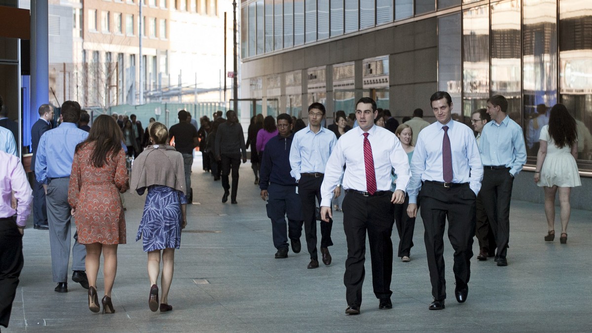 People come and go from Goldman Sachs headquarters, Wednesday, March 14, 2012 in New York. An executive resigning from Goldman Sachs, the powerful investment bank, said in a blistering essay that the company had lost its "moral fiber." (AP Photo/Mark Lennihan)