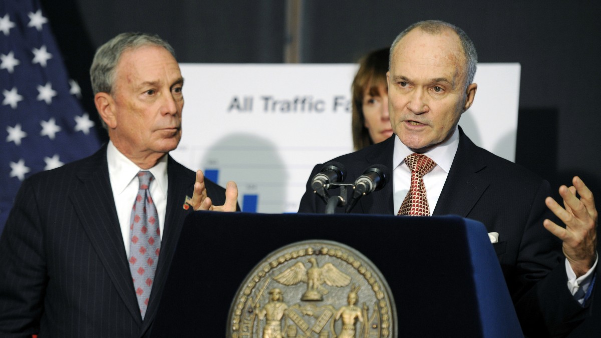 In this Dec. 29, 2011 file photo, New York City Police Commissioner Ray Kelly speaks at a news conference with New York Mayor Michael Bloomberg, in Brooklyn, N.Y. (AP Photo/Henny Ray Abrams, File)