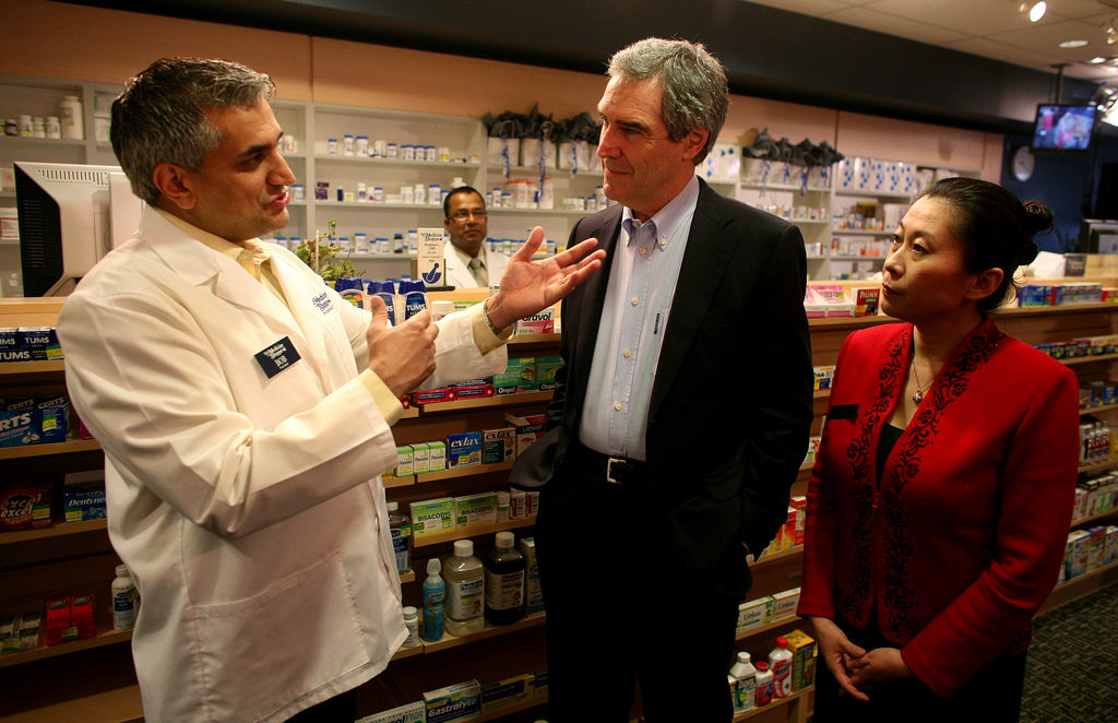 March 30, 2011: Liberal leader Michael Ignatieff attends the Secure Retirement Option announcement in Vancouver, BC. Canada's conservative government has implemented what amounts to a drastic shift in legislation surrounding retirement age, which was an issue long championed by Ignatieff and other Liberal politicians. (Photo by Dave Chan)