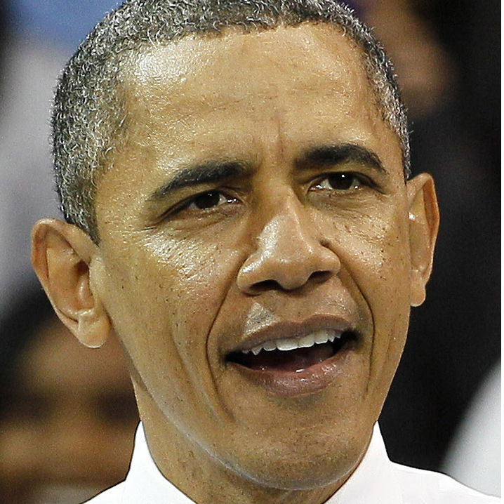 This photo combo shows President Barack Obama in Chapel Hill, N.C. on April 24, 2012. Obama and his likely GOP opponent, Romney, agree on an issue of importance to college students: Keeping the interest rate low on a popular federally subsidized student loan issued to low-and middle-income students. (AP Photo)