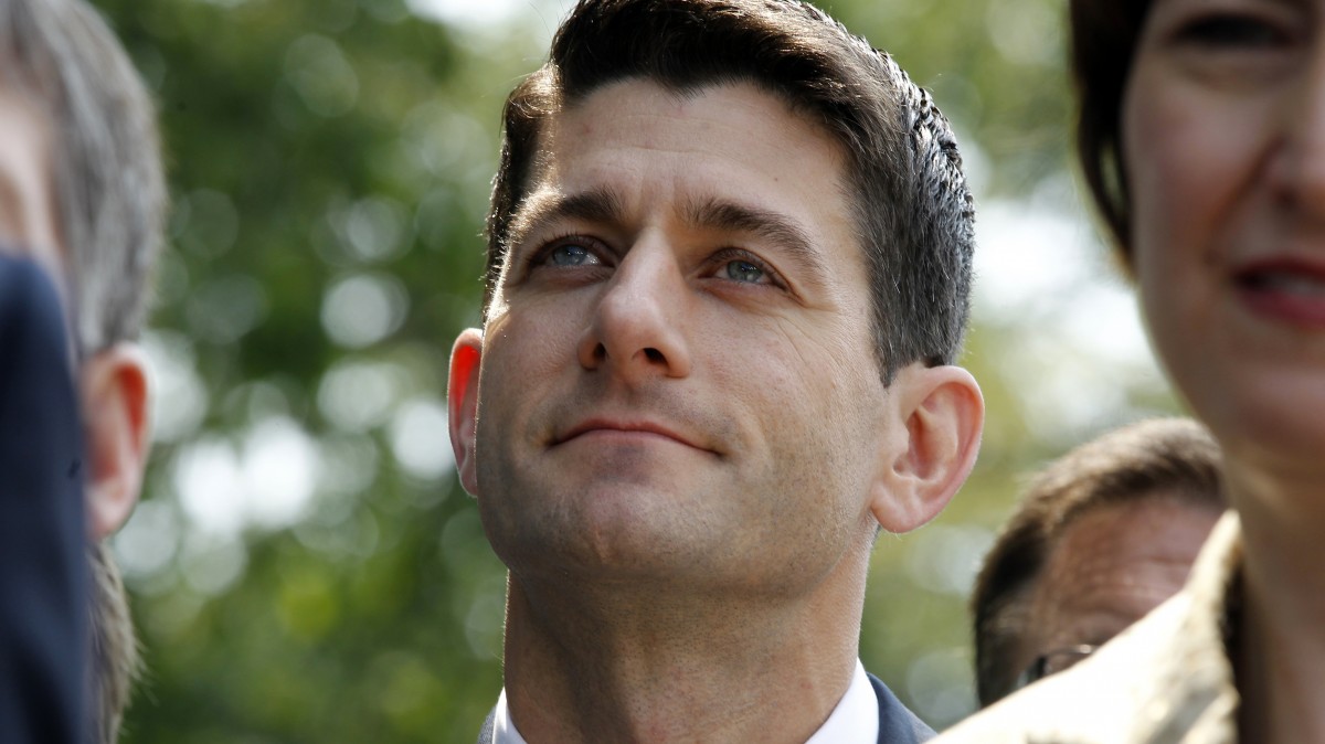 In this June 1, 2011 file photo, House Budget Committee chairman Rep. Paul Ryan, R-Wis. is seen outside the White House in Washington. House Republicans follow up their frugal _ but nonbinding _ tea party budget with less stringent cuts. Instead of promised slashes to Medicaid and food stamps, top GOP lawmakers are thinking smaller. And they're even reaching out to Democrats to help pass annual spending bills. (AP Photo/Charles Dharapak, File)