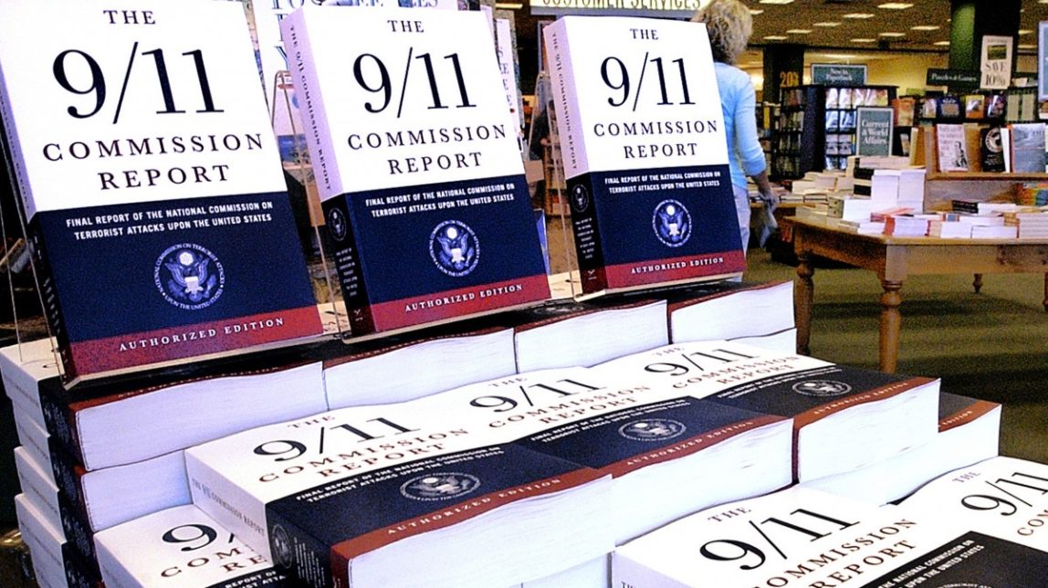 This July 22, 2004 file photo shows a Barnes and Noble book store in Springfield, Ill., displaying "The 9/11 Commission Report", the final report of the National Commission on Terrorist Attack upon the United States. The CIA released hundreds of pages of declassified documents related to the Sept. 11, 2001 attacks that detail the agencyâs budgetary woes leading up to the attacks and its attempts to track al-Qaida leader Osama bin Laden. (AP Photo/Seth Perlman)