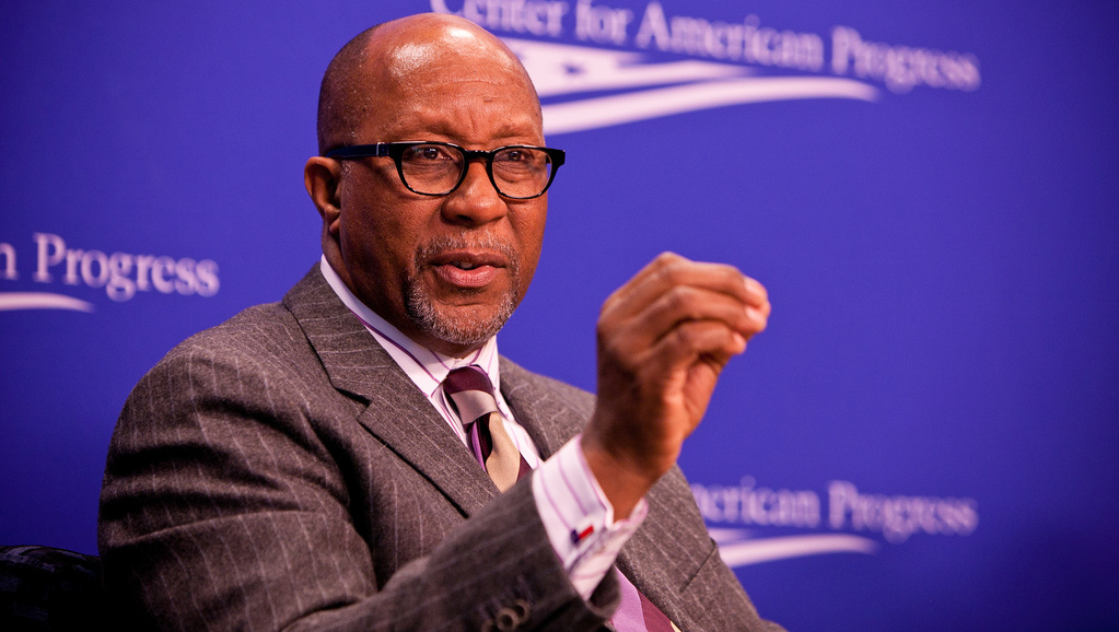 Ron Kirk speaks at Harnessing Trade for Shared Growth, American Competitiveness and Just Jobs March 2, 2011. (Photo by Center for American Progress via Flikr)
