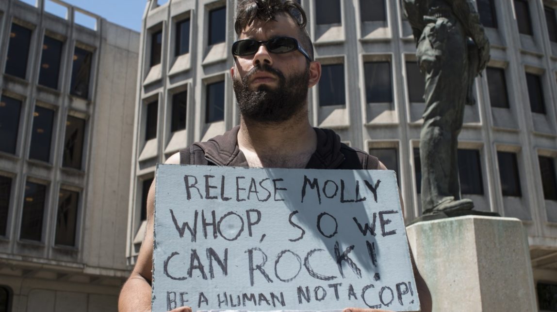 Occupy activists gather at the Round House in Philadelphia, PA July, 2, 2012. Twenty-six activists were arrested late the day before by metro police and processed with two summary charges of disorderly conduct & obstruction of a highway. (Mannie Garcia/MintPress)