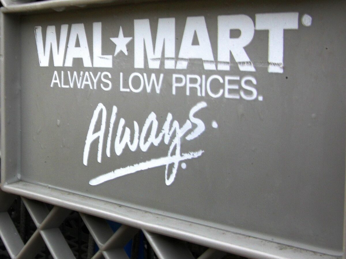 In this Nov. 14, 2011 file photo, shopping carts are photographed outside the Wal-Mart store in Mayfield Hts., Ohio. (AP Photo/Amy Sancetta, File)