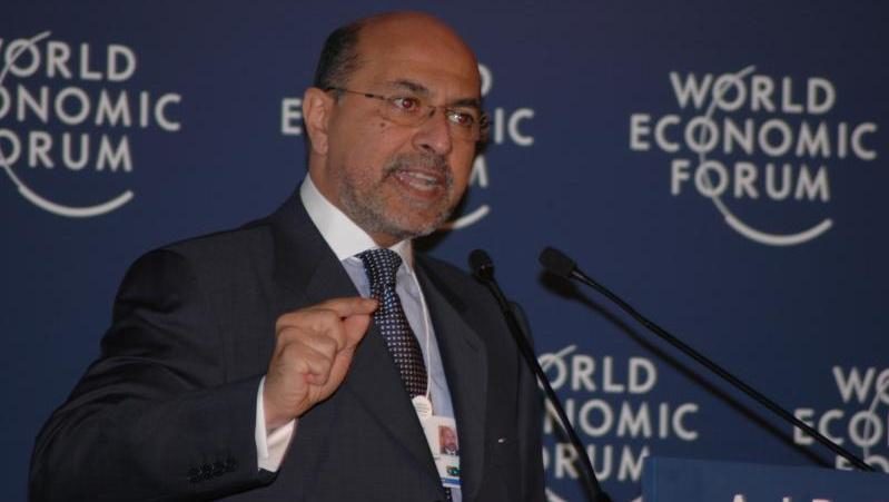 Shafik Gabr sits during an interview. Gabr, a businessman and reformer, is trying to build connections between the people of Egypt and the United States. (Photo by the World Economic Forum via Flikr)