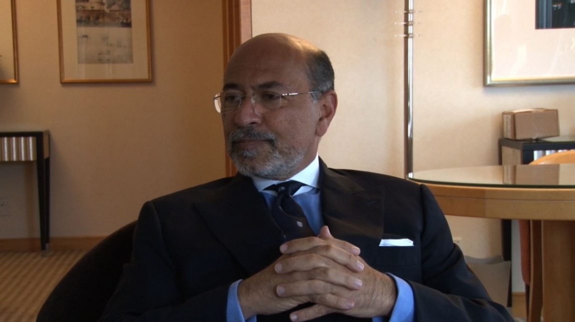 This photo shows Shafik Gabr, one of the world's wealthiest people, during an interview. (Photo by Dennie Cieri, Cieri Media International)