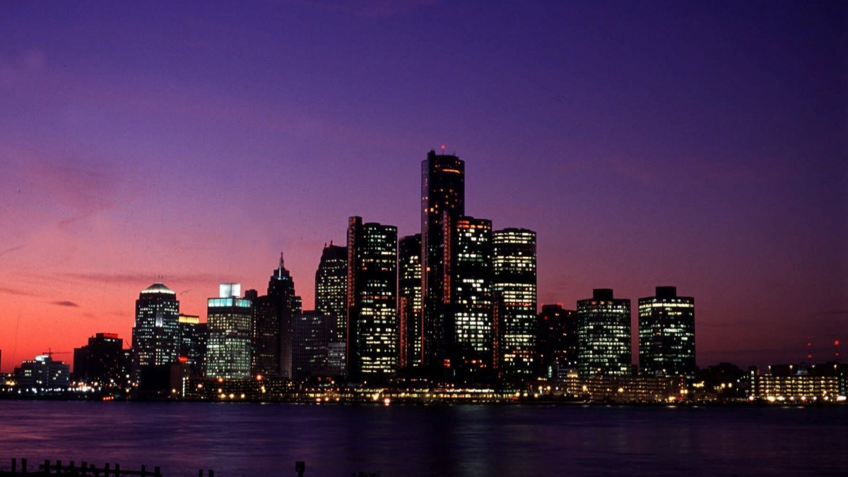 Detroit's skyline is shown in this Dec. 2000, photo. (AP Photo/Carlos Osorio)