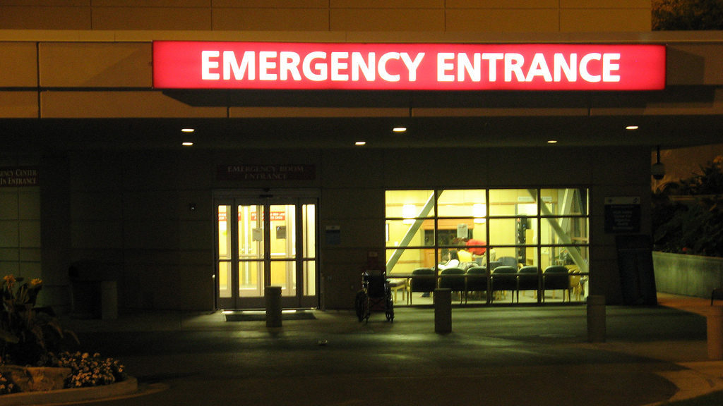 An emergency room entrance is shown in this Sept. 28, 2009 photo in Provo, Utah. (Photo by Rosser321 via Flikr)
