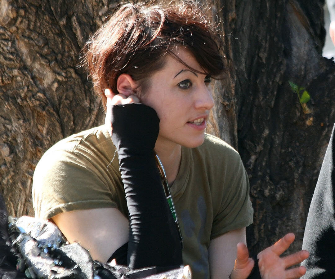 Amanda Palmer and Neil Gaiman during an interview for ORF radio before a concert at the Arena in Vienna, Austria. (Photo by Manfred Werner via Wikimedia Commons)