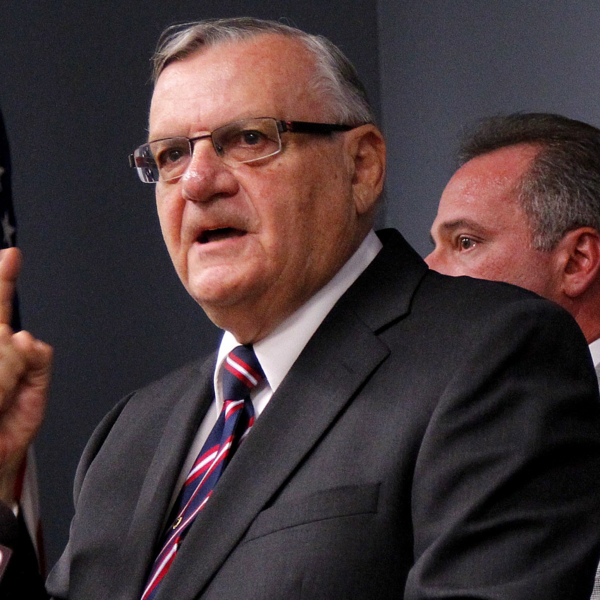 Maricopa County Sheriff Joe Arpaio announces Tuesday, July 17, 2012, in