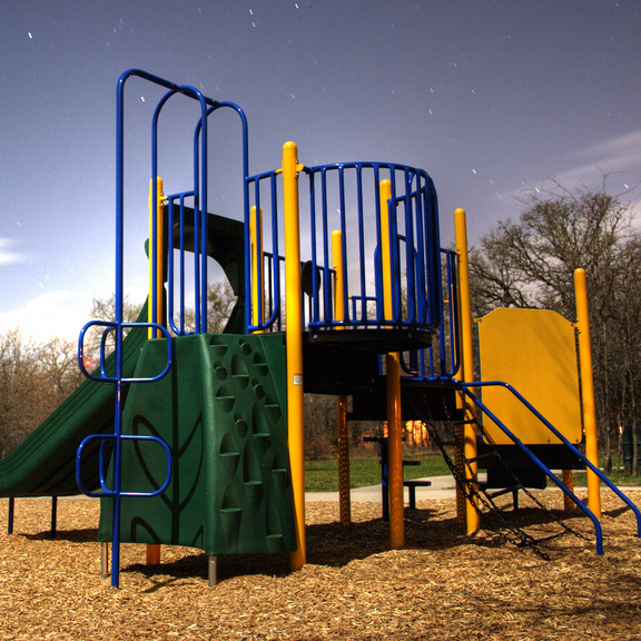 A playground at a park is shown in this photo taken March 20, 2008. (Photo by Christian Travers via Flikr)