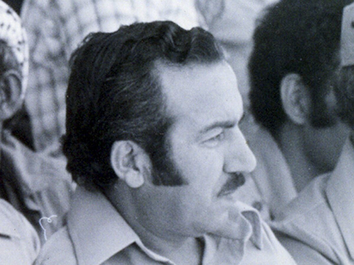 Undated file photograph of Palestinian leader Yasser Arafat, left, along with his deputy Abu Jihad, right, made available by the Palestinian Authority in Gaza City of the Gaza Strip. (AP Photo/Palestinian Authority, File)