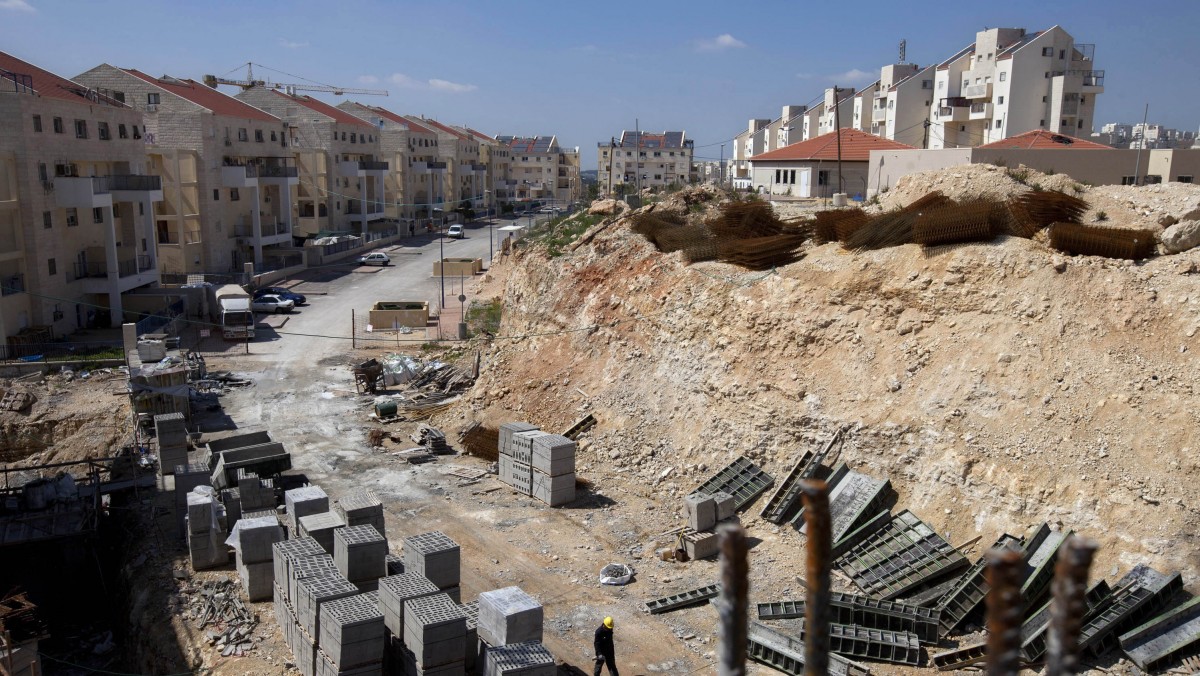 In this March 14, 2011, file photo, a general view of a construction site in the West Bank Jewish settlement of Modiin Illit. (AP Photo/Oded Balilty, File)