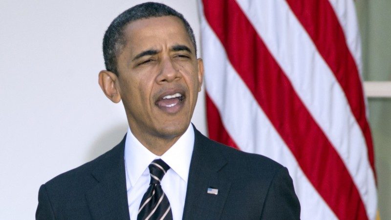 In this Nov. 21, 2012, file photo, President Barack Obama speaks about the Thanksgiving holiday in the Rose Garden of the White House in Washington. (AP Photo/J. Scott Applewhite, File)