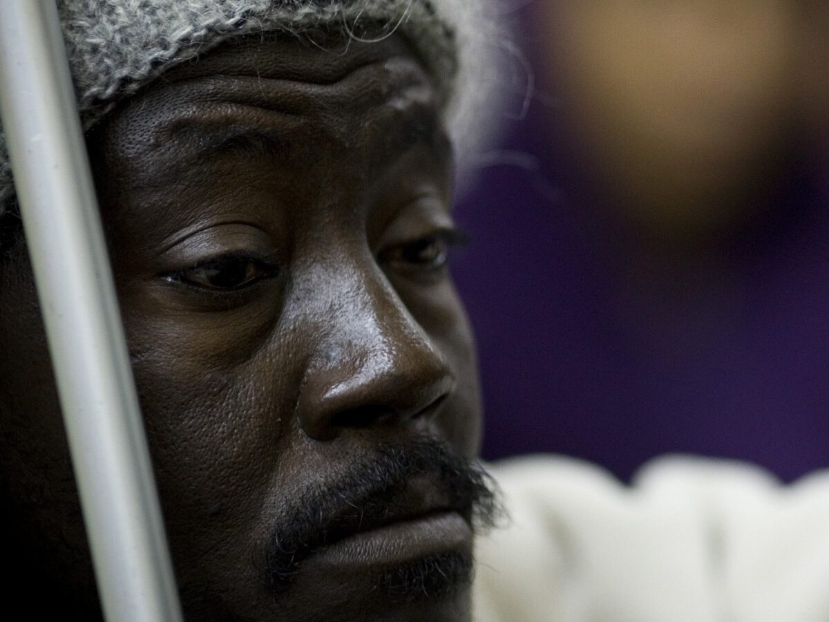 An African migrant worker waits for free medical treatment at the Physicians for Human Rights clinic in Jaffa, a mixed Arab Jewish neighborhood of Tel Aviv, Israel, Wednesday, Feb. 23, 2011. (AP Photo/Ariel Schalit)