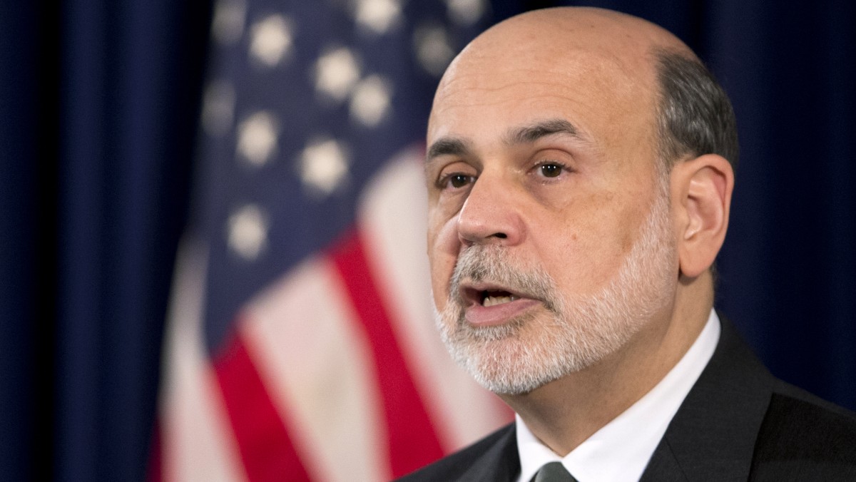 Federal Reserve Chairman Ben Bernanke speaks during a news conference at the Federal Reserve Board in Washington, Wednesday, Dec. 12, 2012, following the Federal Open Market Committee meeting. (AP Photo/Manuel Balce Ceneta)