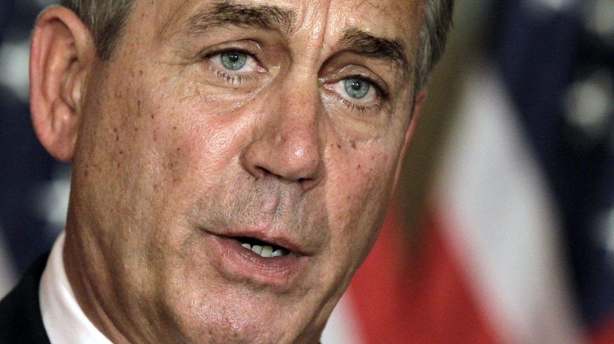 In this July 30, 2011, file photo, House Speaker John Boehner, R-Ohio, speaks at a news conference on Capitol Hill in Washington. (AP Photo/J. Scott Applewhite, File)