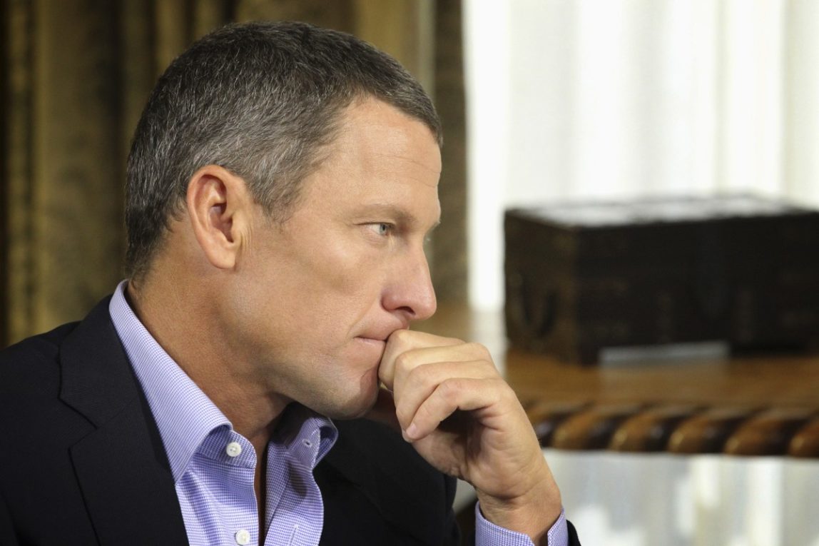 In this Monday, Jan. 14, 2013, file photo provided by Harpo Studios Inc., Lance Armstrong listens as he is interviewed by talk show host Oprah Winfrey during taping for the show "Oprah and Lance Armstrong: The Worldwide Exclusive" in Austin, Texas. (AP Photo/Courtesy of Harpo Studios, Inc., George Burns, File)