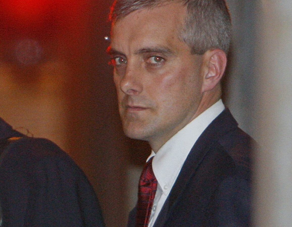 This Nov. 6, 2008 file photo shows then-President-elect Obama, accompanied by foreign policy adviser Denis McDonough leaving a meeting in Chicago. (AP Photo/Charles Dharapak, File)