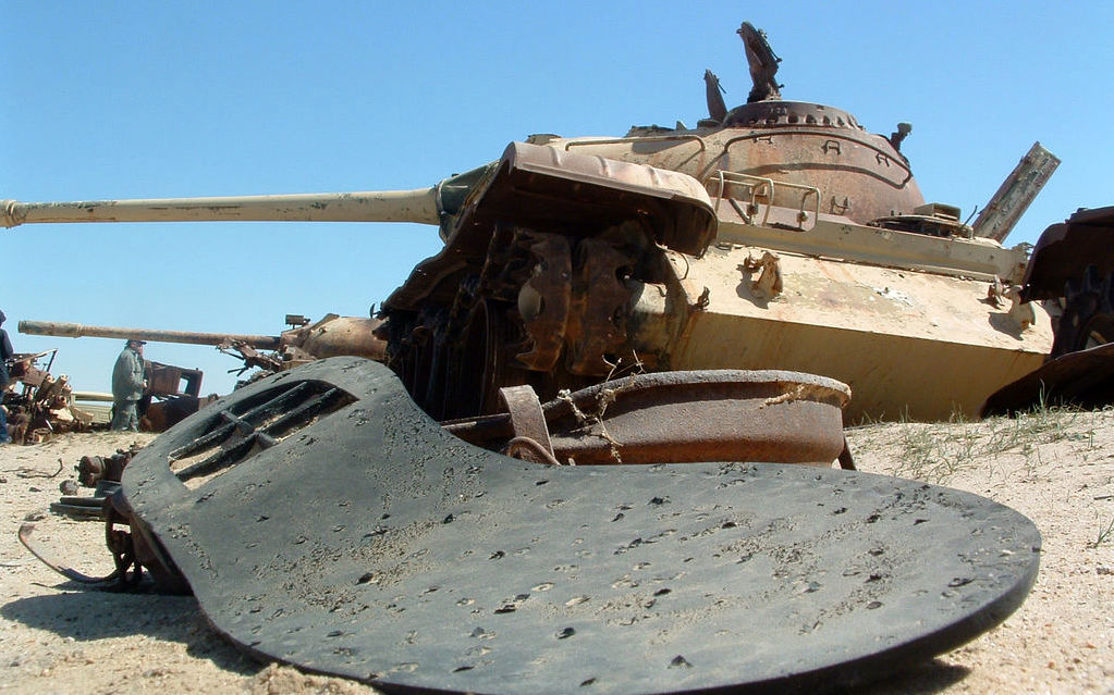 A sole, the only remaining part of a shoe, that lays where it was left by its wearer, most likely killed when fleeing men in U.S. fighter planes along the Highway of Death. (Photo/Christian Briggs via Flickr)