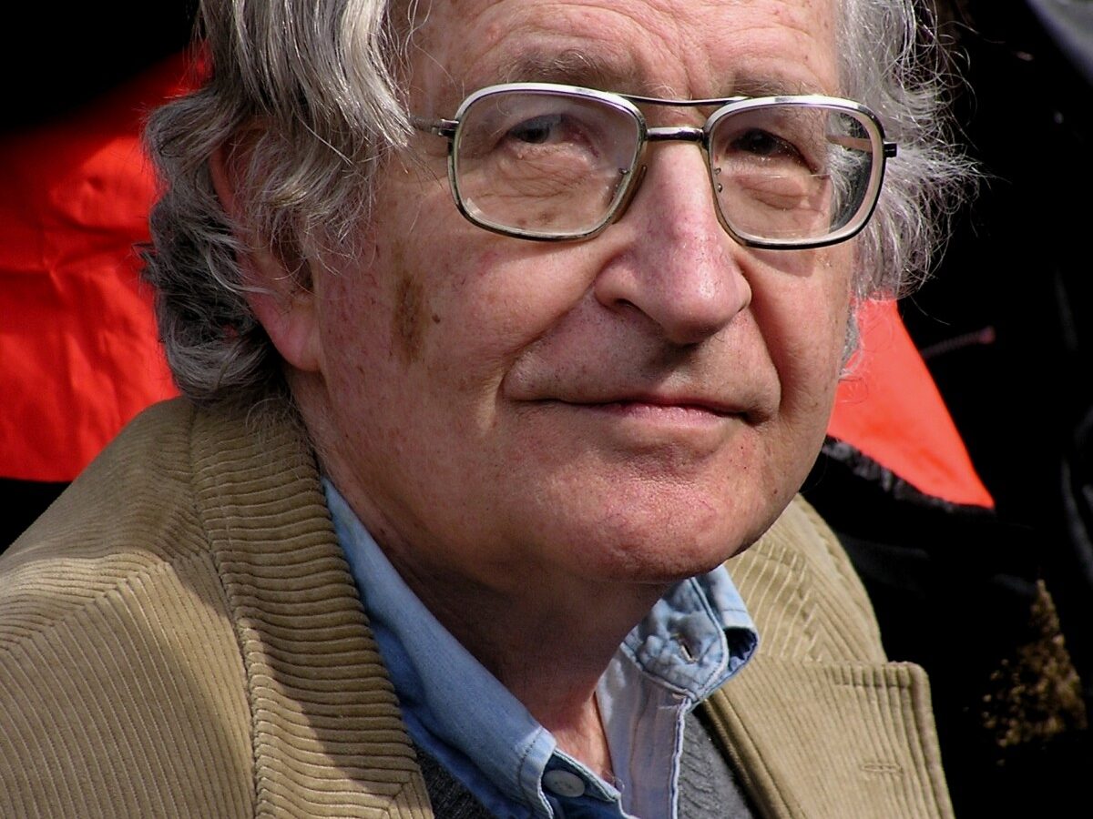 Noam Chomsky (pictured in 2012), who lives in the blue state of Massachusetts, said he would vote for Hillary Clinton if he lived in a swing state such as Ohio. | AP Photo