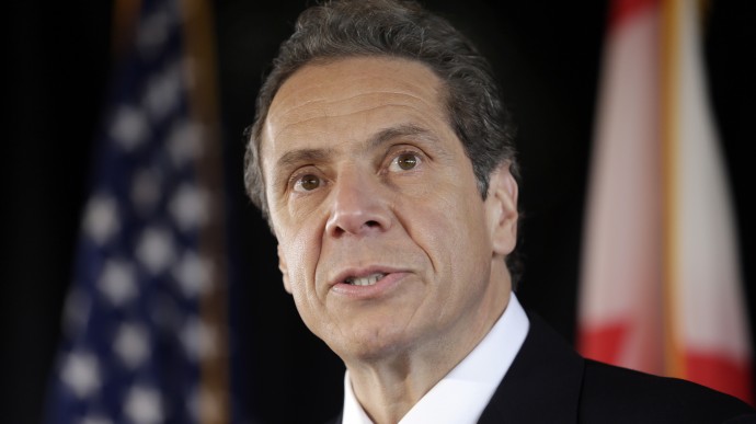 New York Gov. Andrew Cuomo speaks during a news conference announcing a Peace Bridge deal with Canada in Buffalo, N.Y., Wednesday, June 26, 2013. (AP Photo/David Duprey)