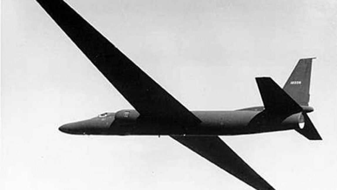 In an Aug. 4, 1955 photo provided by the CIA, the prototype U-2 spy plane is tested at what became known at Area 51 in Nevada. The CIA is acknowledging in the clearest terms yet the existence of Area 51, the top-secret Cold War test site that has been the subject of conspiracy theories for decades. (AP Photo/CIA)